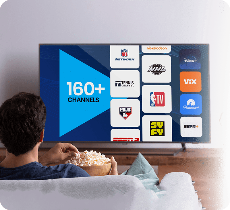 Person watching Spectrum TV Select Plus