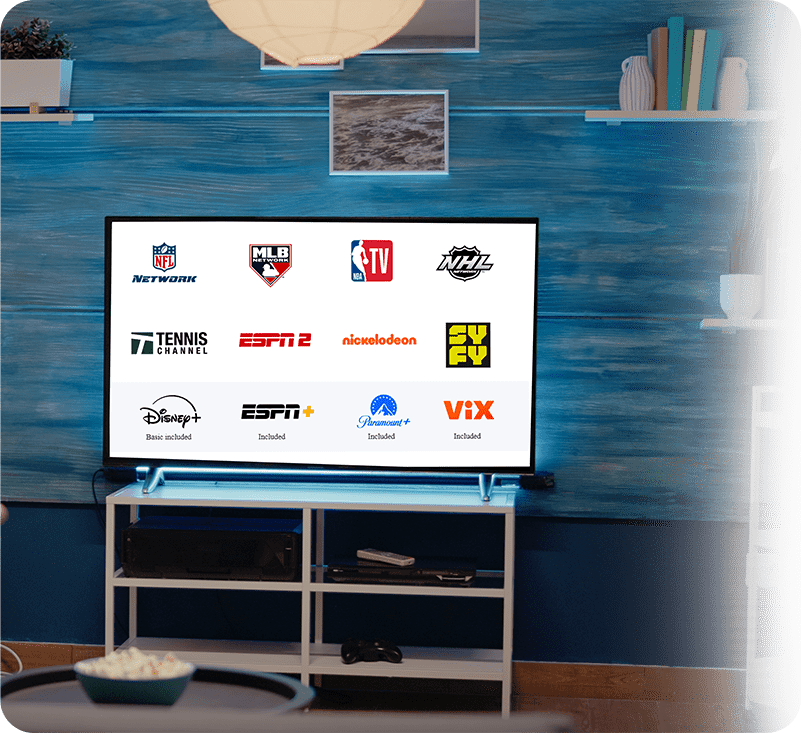 Living room with Spectrum TV Select